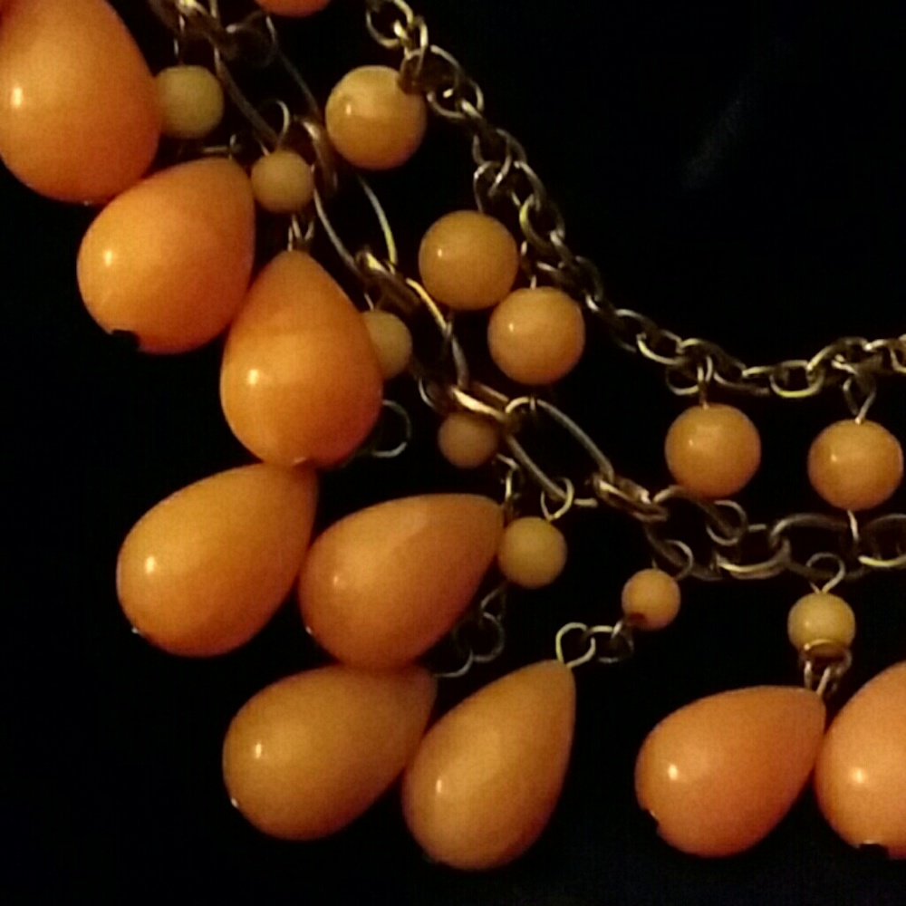 Vintage Euc Pink Statement Neckless - image 2